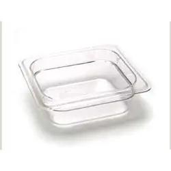 Cambro Cold Food Pan, Plastic Sixth Size 2 1/2" Deep Clear - 62CW135 Cambro