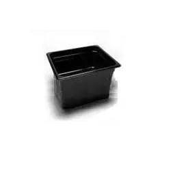 Cambro Cold Food Pan, Plastic - Sixth Size 6" Deep - Black - 66CW110 Cambro