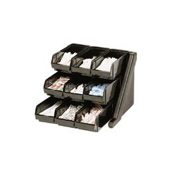 Cambro Organizer Rack, 9 Bins, Black - 9RS9110