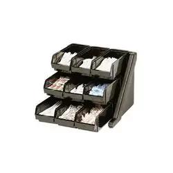Cambro Organizer Rack, 9 Bins, Black - 9RS9110 Cambro