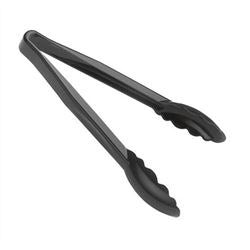 Pinza Cambro, empuñadura festoneada de 9" - Negra - 9TGS-110