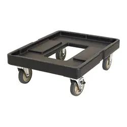 Cambro Camdolly, 20-3/4"D X 27-5/8"L X 9"H, 300 Lbs., Black, NSF - CD400110 Cambro