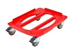 Cambro Go-Box Dolly, Red, 25-3/10x18-1/2" Boxes - CDC400358 Cambro