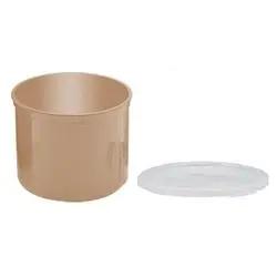 Cambro Crock, 1.2 qt PlasticWith Lid - Beige - CP12133 Cambro