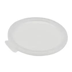 Cambro Crock Lid, Round, Snap-On, Plastic, Fits Colored Cp12 Crock, White, NSF - CPL12148 Cambro