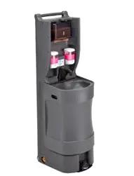 Cambro Mobile Hand Wash Station, Charcoal, w/2-Soap and 1-Paper Towel Dispenser - MHWS18615 Cambro