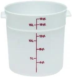Cambro Food Container, 18qtRound - White - CAMRFS18148 Cambro