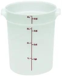 Cambro Food Container, 4qt Round - White - RFS4148 Cambro