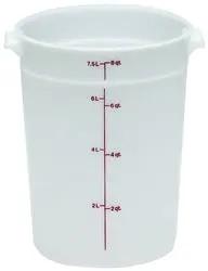 Cambro Food Container, 8qt Round - White - CAMRFS8148 Cambro