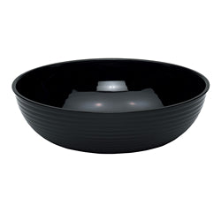 Cuenco Cambro Camwear, acanalado, redondo, 45,7 cm, negro - RSB18CW110