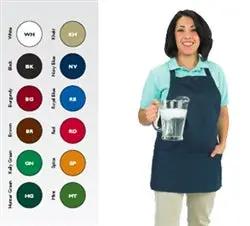 CCK Bib Apron Green, Pockets - BA-PGN California Cooking