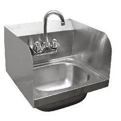 California Cooking Hand Sink With Faucet & Splash Guards Stainless Steel - CCKCCHS-1615SSG California Cooking