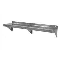 CCK - Estante de pared de acero inoxidable, 30 x 122 cm - CCWS-4