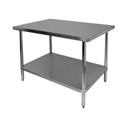 CCK - Mesa de trabajo económica de acero inoxidable, 61 x 76 cm - CCWT-2430