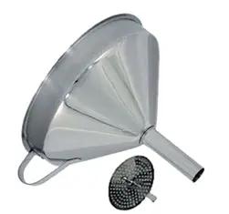 Funnel with Strainer 5" diameter Stainless Steel - FSV-5S California Cooking