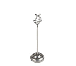 Soporte para menú/tarjetas de 8" de acero inoxidable con base gruesa