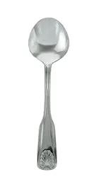 Shell Pattern Bouillon Spoon - 1 Dozen California Cooking