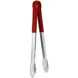 Tong, 16" w/Plastic Handle Red California Cooking