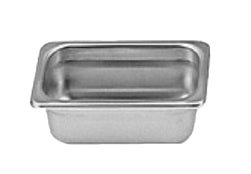 Sartén para mesa de vapor de 1/9" de profundidad y 2,5" de acero inoxidable