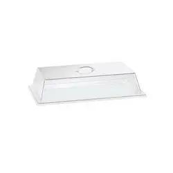Cal-Mil - Cake Cover, Flat Rectangular 12" x 20" x 4" - Clear Polycarbonate - 327-12 Cal-Mil
