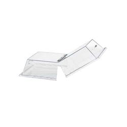 Cal-Mil - Cake Cover, Hinged Rectangular 12" x 20" x 4" - Clear Polycarbonate - 328-12