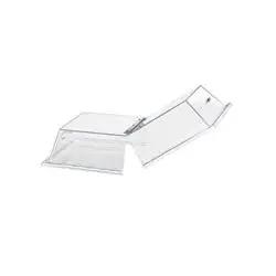 Cal-Mil - Cake Cover, Hinged Rectangular 12" x 20" x 4" - Clear Polycarbonate - 328-12 Cal-Mil