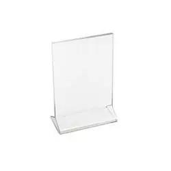 Cal-Mil - Card Holder, 4" x 6" - Clear Acrylic - 506 Cal-Mil