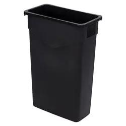 Carlisle Trimline Waste Container, 23Gal, Black - 34202303 Carlisle