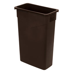 Contenedor de basura Carlisle Trimliner de 23 galones, color marrón - 34202369