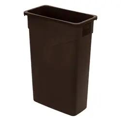 Carlisle Trimliner trash Container 23 Gallon Brown - 34202369 Carlisle
