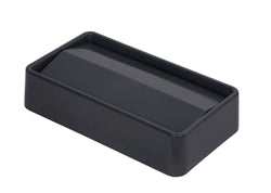 Tapa abatible Carlisle, receptáculo, compatible con contenedores de residuos Trimline de 15/23 galones, gris - 34202423