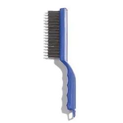 Carlisle Scratch Brush 11-1/2" Plastic Handle Carbon Steel Bristle Grill Brush(Amm1147) - 40670 Carlisle