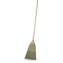 Carlisle Sparta Parlor Broom, 55", 100% Natural Corn Blend, Straw - 41352 Carlisle