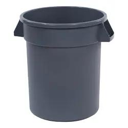 Carlisle Bronco Waste Container, 20Gal, 23" H X 20" Dia, Round, Gray, Heavy Duty - 84102023 Carlisle