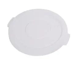 Carlisle Bronco Lid, 20gal, White, Round - 84102102 Carlisle