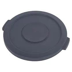 Carlisle Bronco Lid, 20 Gal, Round, 1-1/4" H X 20" Dia, Gray - 84102123 Carlisle