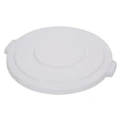 Carlisle Bronco Lid, 32 Gal, Round, 2-1/8" H X 22.5" Dia, Heavy Duty, White - 84103302 Carlisle