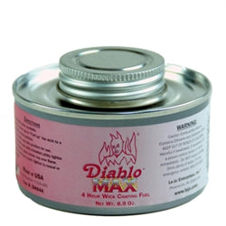 Dine-Aglow Diablo 火锅燃料,最大加热,双宽灯芯,4 小时 - CS2D