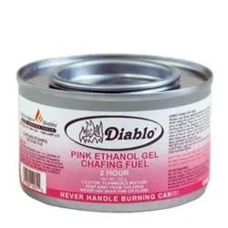 Dine-Aglow Diablo Gel Chafing Fuel, Pink Ethanol, 2.5 Hrs. - CS6D Dine-Aglow Diablo