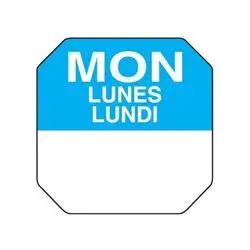 Daydots Trilingual 1" Daydots Label Roll - Monday - 7701-MON Daydots
