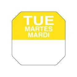 Daydots Trilingual 1" Daydots Label Roll - Tuesday - 7702-TUES Daydots