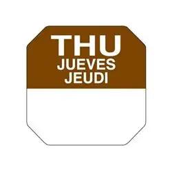 Daydots Trilingual 1" Daydots Label Roll -Thursday - 7704-THURS Daydots
