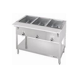 Mesa de vapor Duke, eléctrica de 3 sartenes, 120 V, E303