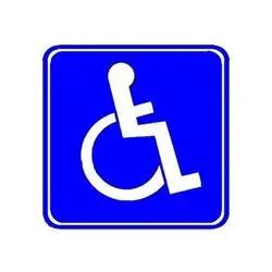 Franklin Machine Products - Sign, ADA Handicap Symbol, 3" x 3" - 280-1128 Franklin Machine Products