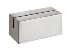 FOH Stainless Steel Menu Sign Holder 1.5x3/4x3/4 SS - BHO001BCZ23 Front Of The House