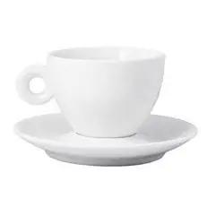 FOH Cup And Saucer, 2oz White - CS1D Front Of The House
