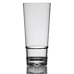 Vaso de cerveza alto de plástico Tritan Libbey Infinium de 16 oz, apilable - 92407 - Caja de 12