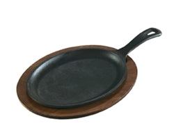 Plato térmico Lodge Sizzle, ovalado, 15,25" con asa - LOS3