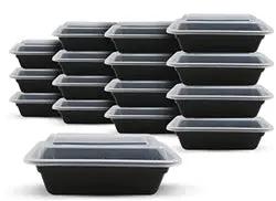 Maple Trade Plastic Container Rectangle 16oz Black - CS Maple Trade