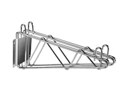 Thunder Group Direct Wall Mount Double 14" Shelf Chrome - WBSV214 Thunder Group